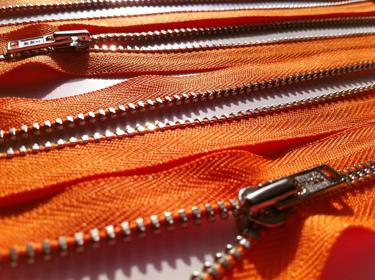 Metal Zippers- YKK Closed Bottom Nickel Teeth Zips- (5) Pieces