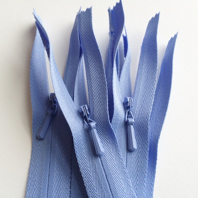 INVISIBLE Zippers YKK Color 248 Periwinkle 5 Pieces - Etsy