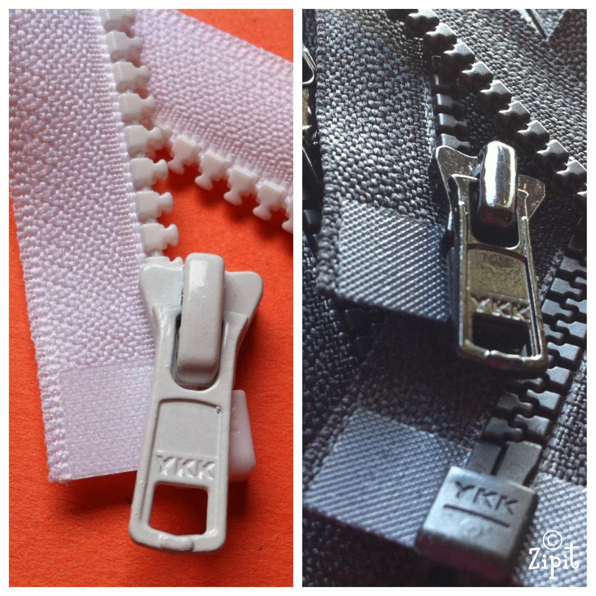 YKK Vislon 5mm Molded Plastic Chunky Teeth SEPARATING Sports Zippers-…