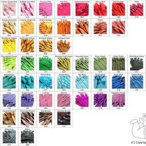 Your Choice of 100 YKK Brand 12 Inch Zippers Mix and Match Choose from 65 Colors image 1