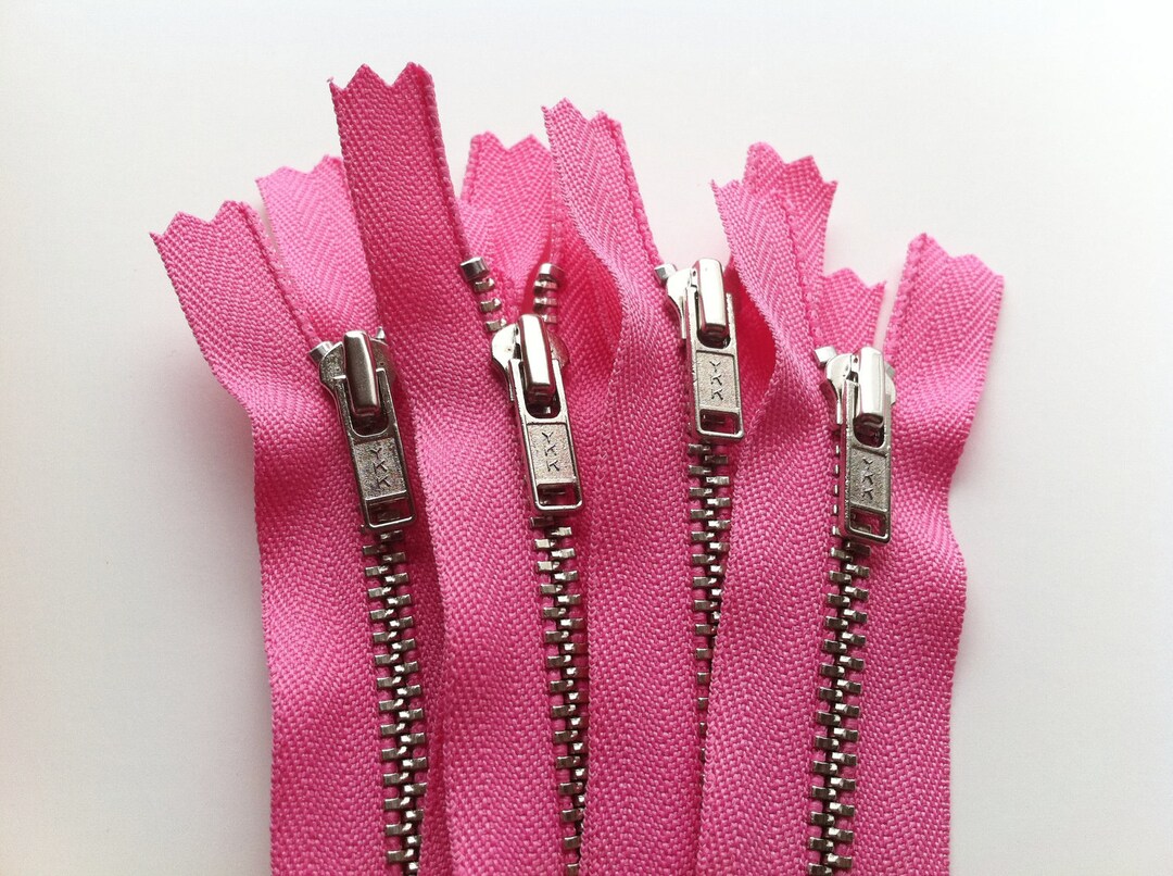 Metal Zippers YKK Closed Bottom Nickel Teeth Zips 5 Pieces Etsy Australia
