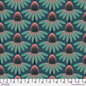 Love Always, AM- Echinacea- Dim - 100% Cotton fabric - available in fq, half yard, and yardage