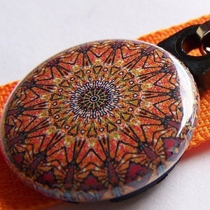 Kaleidoscope Zipper Pulls 3 piece Autumn Sunset Pack image 4