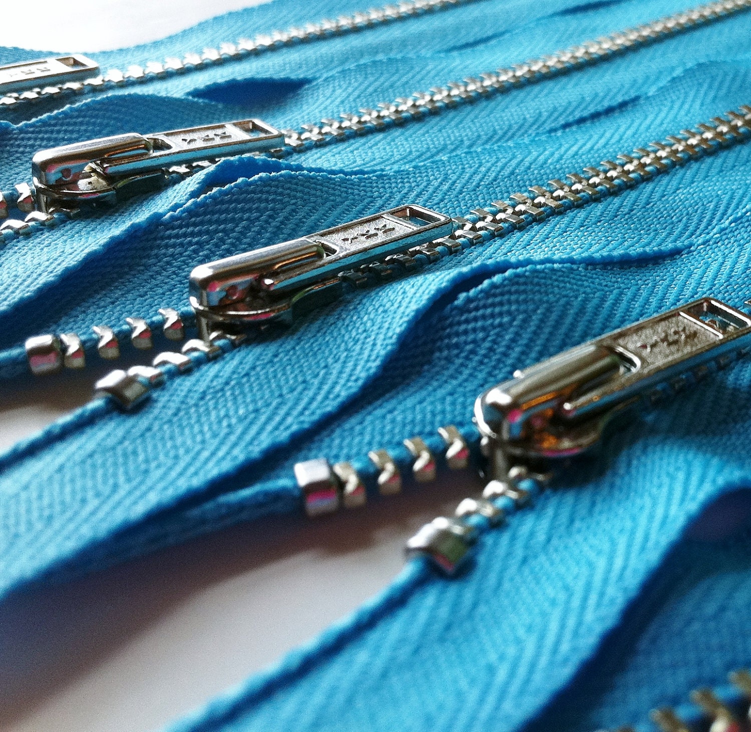 Clearance Metal Zippers- YKK Closed Bottom Nickel Teeth Zips- (5