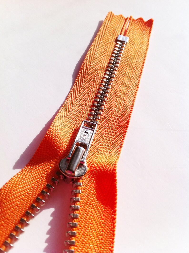 Metal Zippers YKK Closed Bottom Nickel Teeth Zips 5 Pieces Etsy