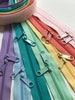 YKK Zipper Long Pull Pastel Sampler Pack- Available in 18 and 30 inch double OR  9, 12, 14, 16, 18 or 24 inch single pull- 7pcs 