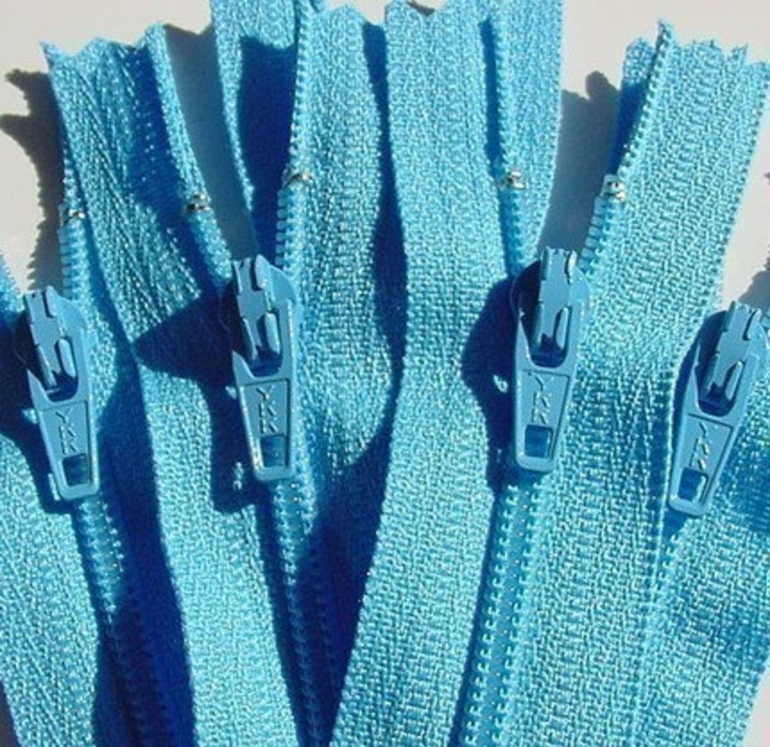 25 YKK Brand 4 Inch Zippers Mix and Match Red Orange Yellow Green Blue