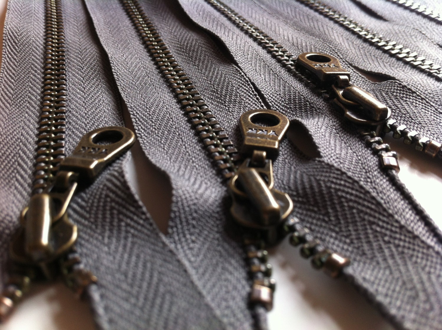 YKK Metal Zippers Silver Nickel Teeth Donut Pull Pieces New, 58 OFF