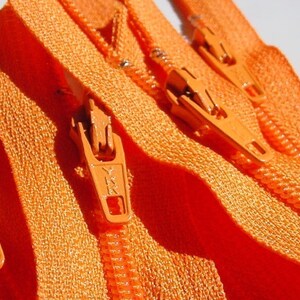 8 Inch Zippers 10 Pieces YKK Mix and Match choose from 65 light, bright, bold, neutral colors image 2