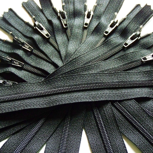 SALE- Wholesale- 100 YKK Brand Zippers- Available in 3,4,5,6,7,8,9,10,12,14,16,18 and 22 Inch- Special Price- 100pcs all one color