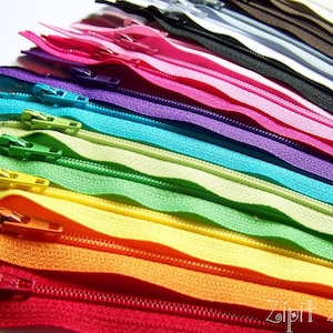 25 Assorted 14 Inch YKK All Purpose Coil Zippers Variety Pack image 1