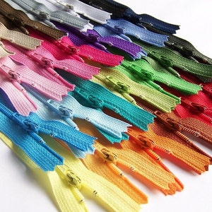 Special Price 25 Assorted YKK All Purpose Zippers Available in 3,4,5,6,7,8,9,10,12,14,16,18 and 22 Inches image 5