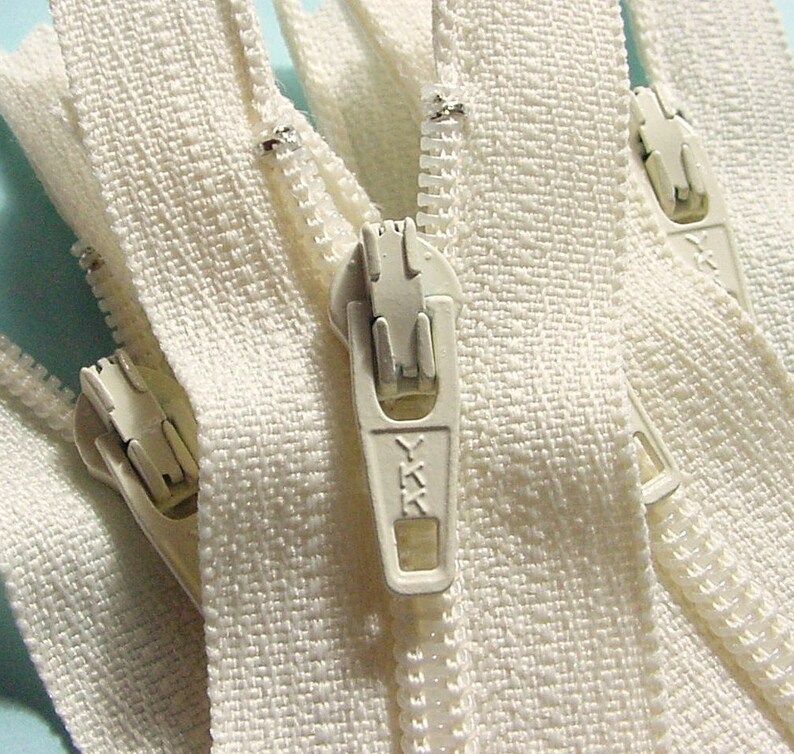 50 Vanilla 4 Inch YKK Zippers Color 121