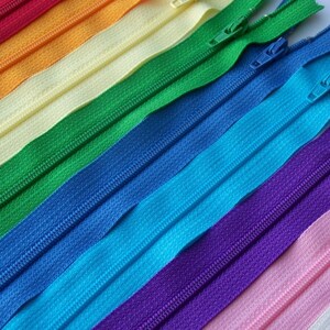 SALE 50 Assorted 9 and 10 Inch YKK Zippers red orange yellow green blue purple pink brown black white image 4