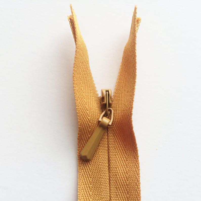 INVISIBLE Zippers YKK Color 848 Antique Gold 5 Pieces Etsy