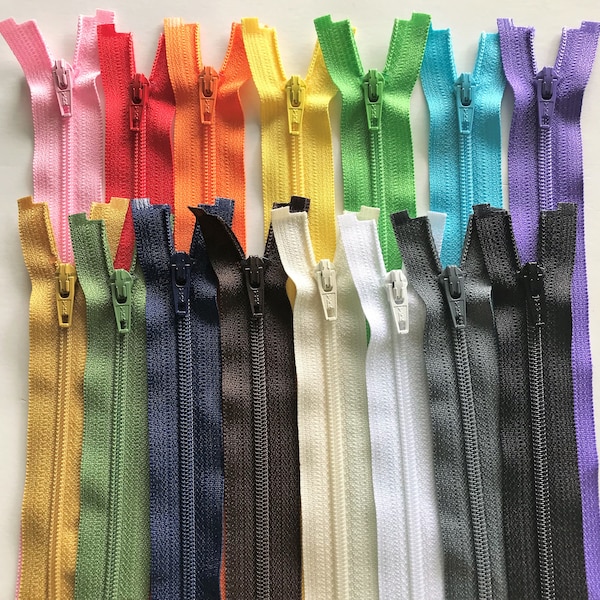 YKK Separating Zippers- 10 inch - Your choice of Color- 1 Zipper