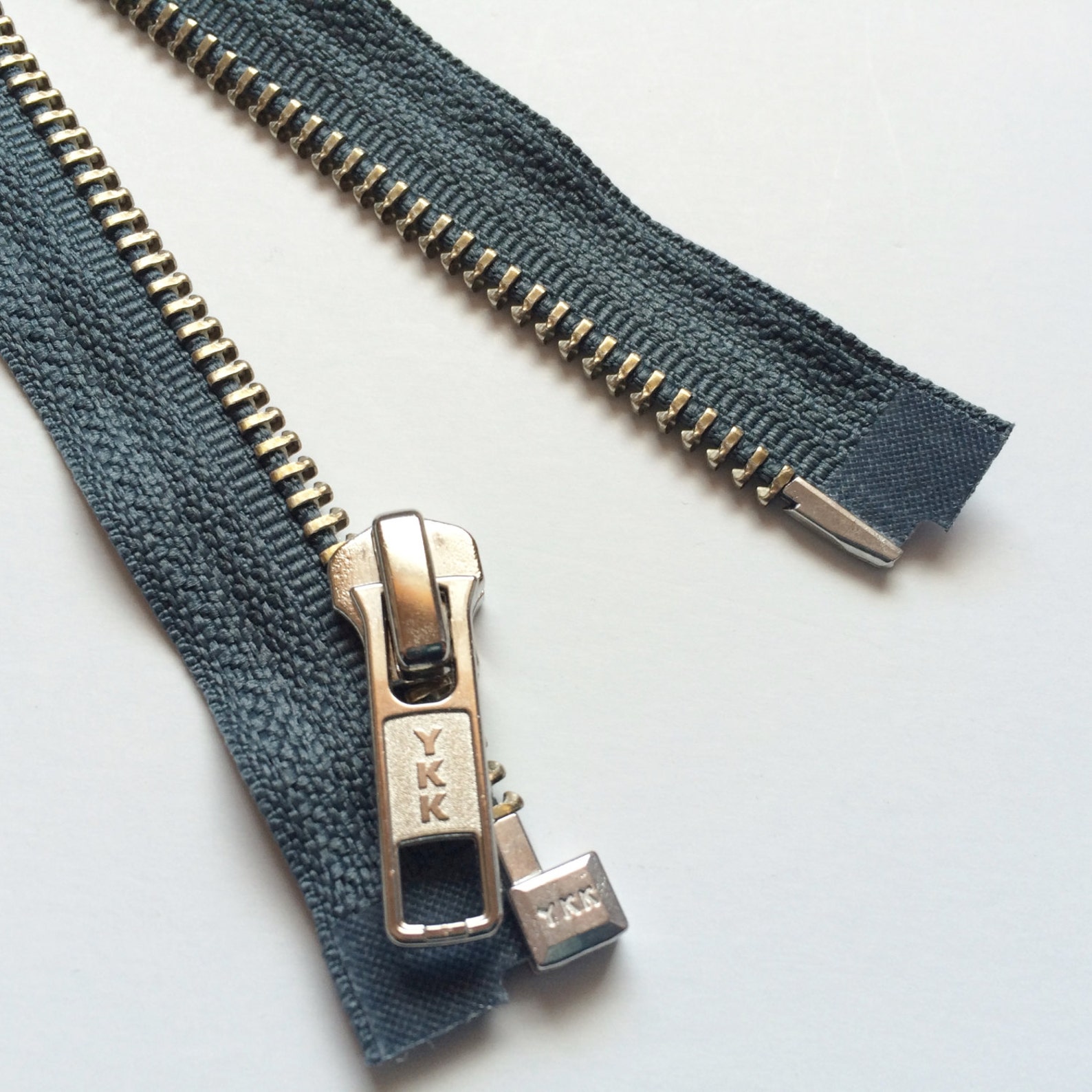 SEPARATING Metal Zippers YKK Nickel Teeth Zips 1 Piece Etsy