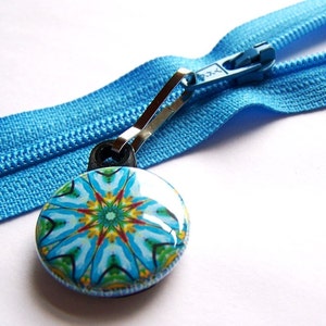 Kaleidoscope Zipper Pulls 3 piece Autumn Sunset Pack image 2