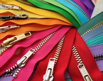 ハンドメイドうめ Mega Metal Zipper Stash Builder Sampler Set - Variety of All
