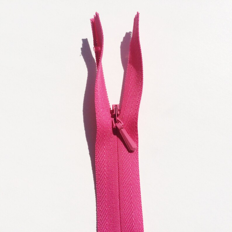 INVISIBLE Zippers YKK Color 516 Hot Pink 5 Pieces Available Etsy