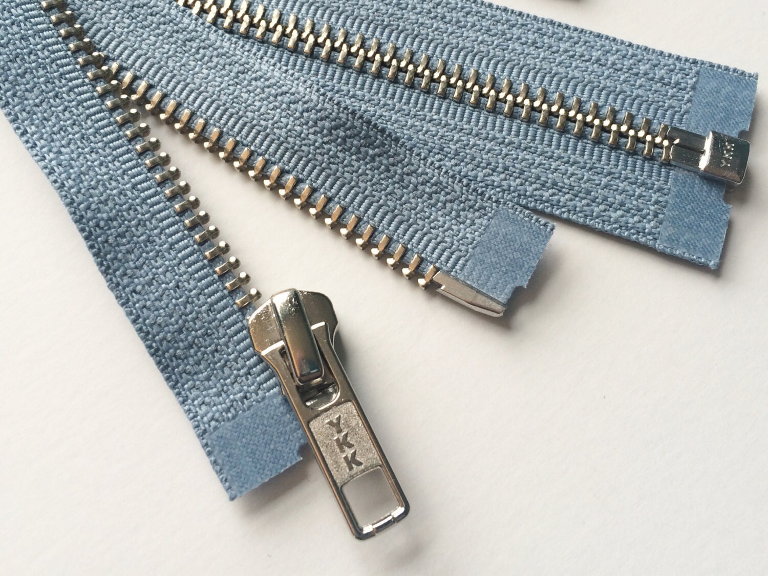 SEPARATING Metal Zippers YKK nickel teeth zips 1 piece Etsy