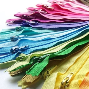 Special Price 25 Assorted YKK All Purpose Zippers Available in 3,4,5,6,7,8,9,10,12,14,16,18 and 22 Inches image 3