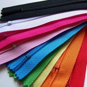 25 Assorted 14 Inch YKK All Purpose Coil Zippers Variety Pack image 3