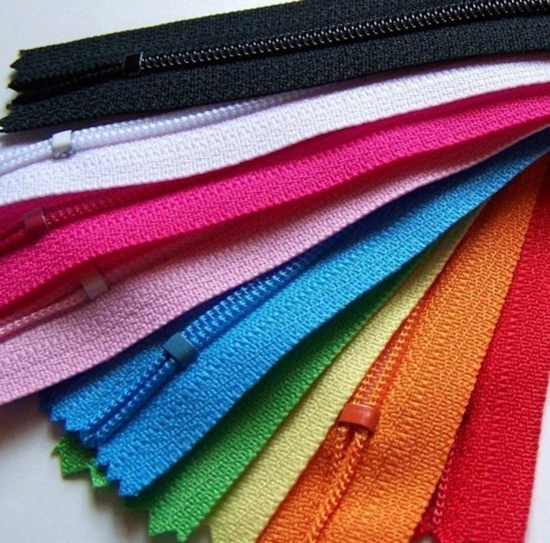 25 Assorted 14 Inch YKK All Purpose Coil Zippers Variety Pack image 3