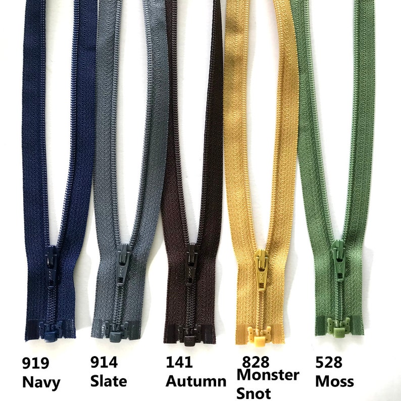 YKK Separating Zippers 10 inch Your choice of Color 1 Zipper image 2