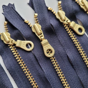 6 Antique Brass Donut Pull Zippers – Fancy Tiger Crafts Co-op