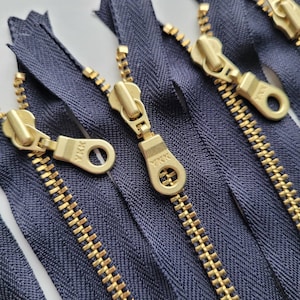 6 Antique Brass Donut Pull Zippers – Fancy Tiger Crafts Co-op