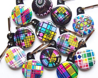 Wholesale 25 Geometric Decorative Zipper Pulls