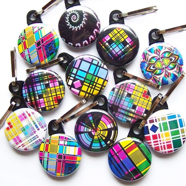 Wholesale 25 Geometric Decorative Zipper Pulls