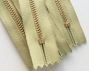 パンツ PROPA9ANDA BRATS CHECK ZIPPERS radiots Brass Zippers- 7 Inch Closed Bottom Ykk Metal Teeth Zips- (5