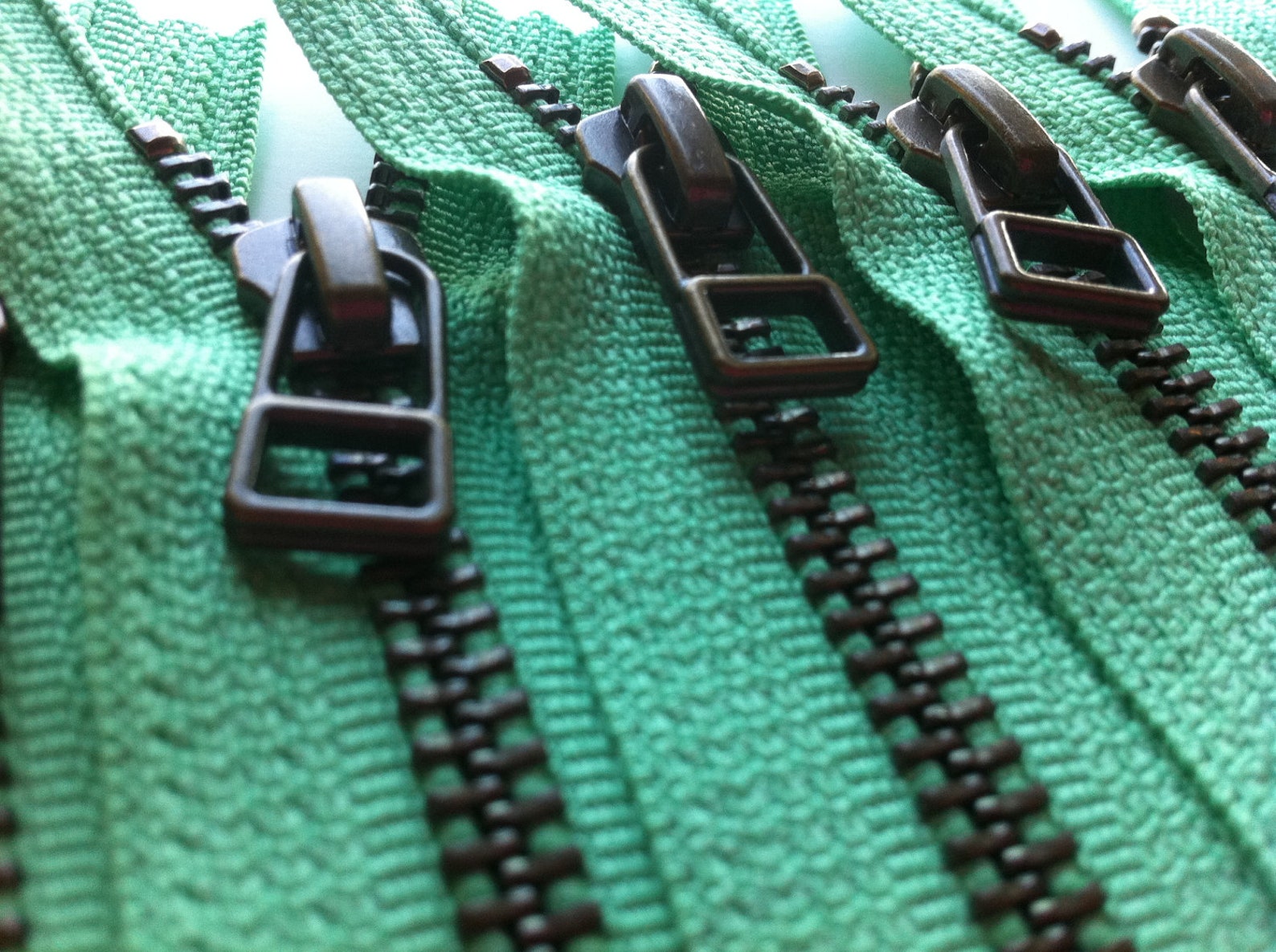 YKK Metal Zippers With Antique Brass Finish and DHR Style Etsy