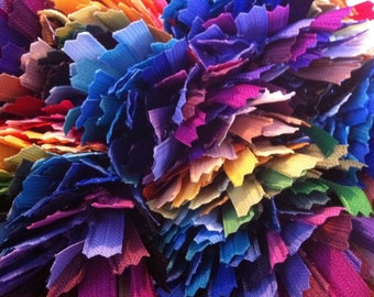 65 Piece Zipper Sampler Set- One of each color- Nylon coil YKK Closed Bottom Zippers for Skirts, Dresses, Pouches and more- Choose Size