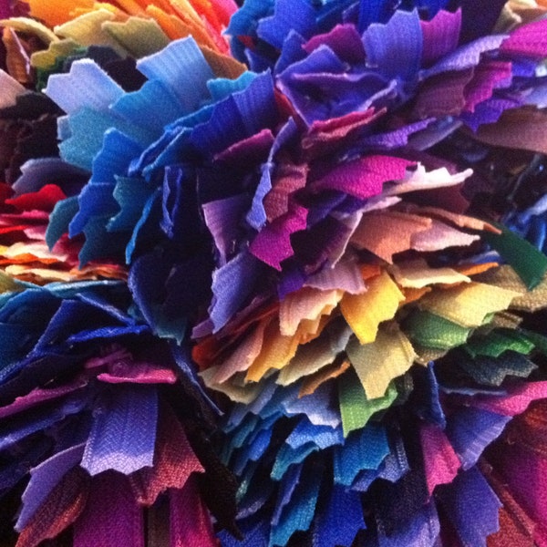 65 Piece Zipper Sampler Set- One of each color- Nylon coil YKK Closed Bottom Zippers for Skirts, Dresses, Pouches and more- Choose Size