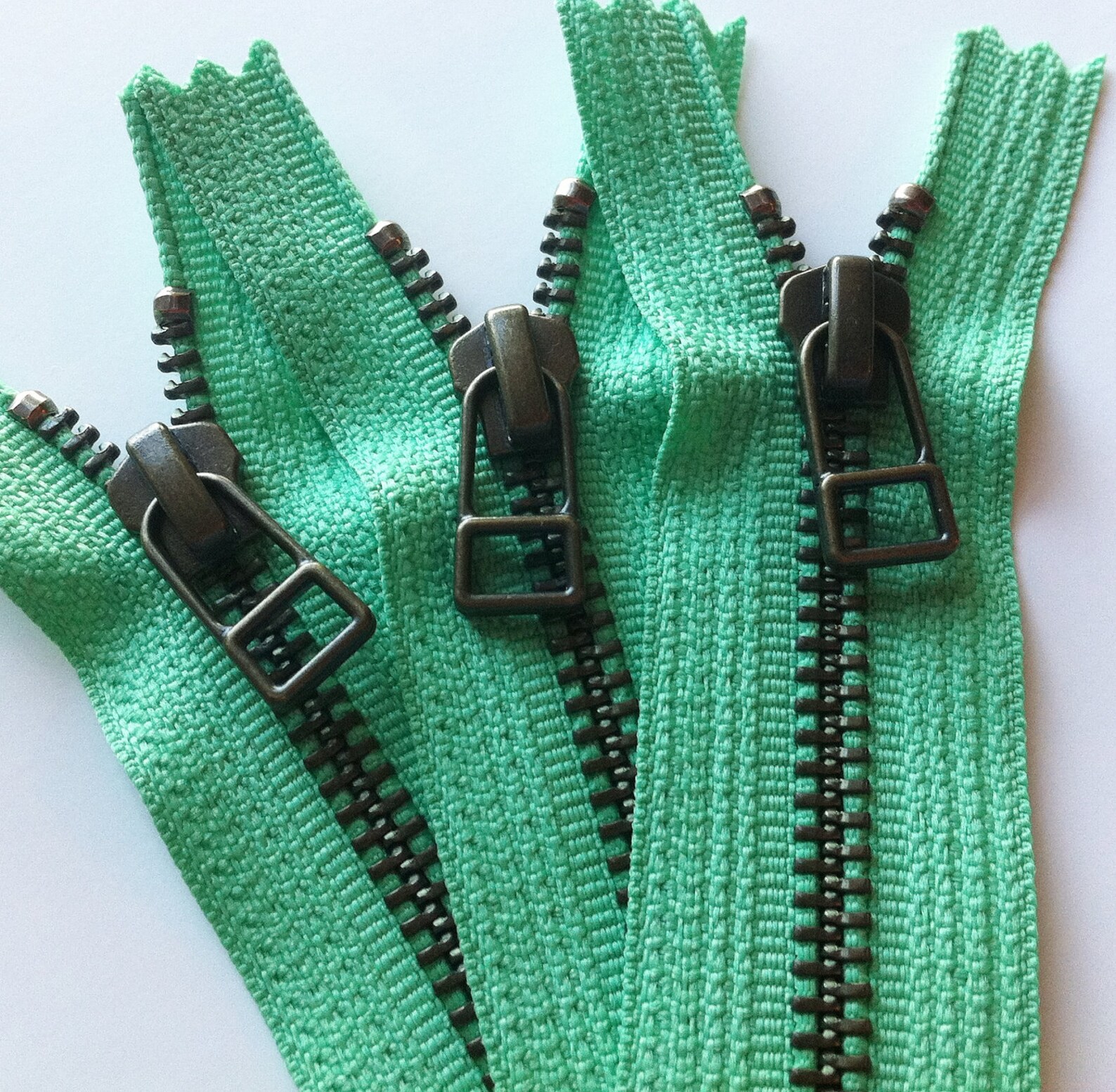 YKK Metal Zippers With Antique Brass Finish and DHR Style Etsy