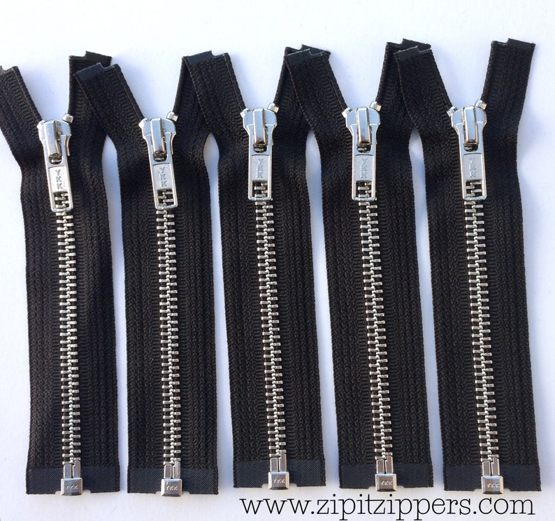 Separating Metal Zippers YKK Nickel Teeth Zips 1 Piece Etsy