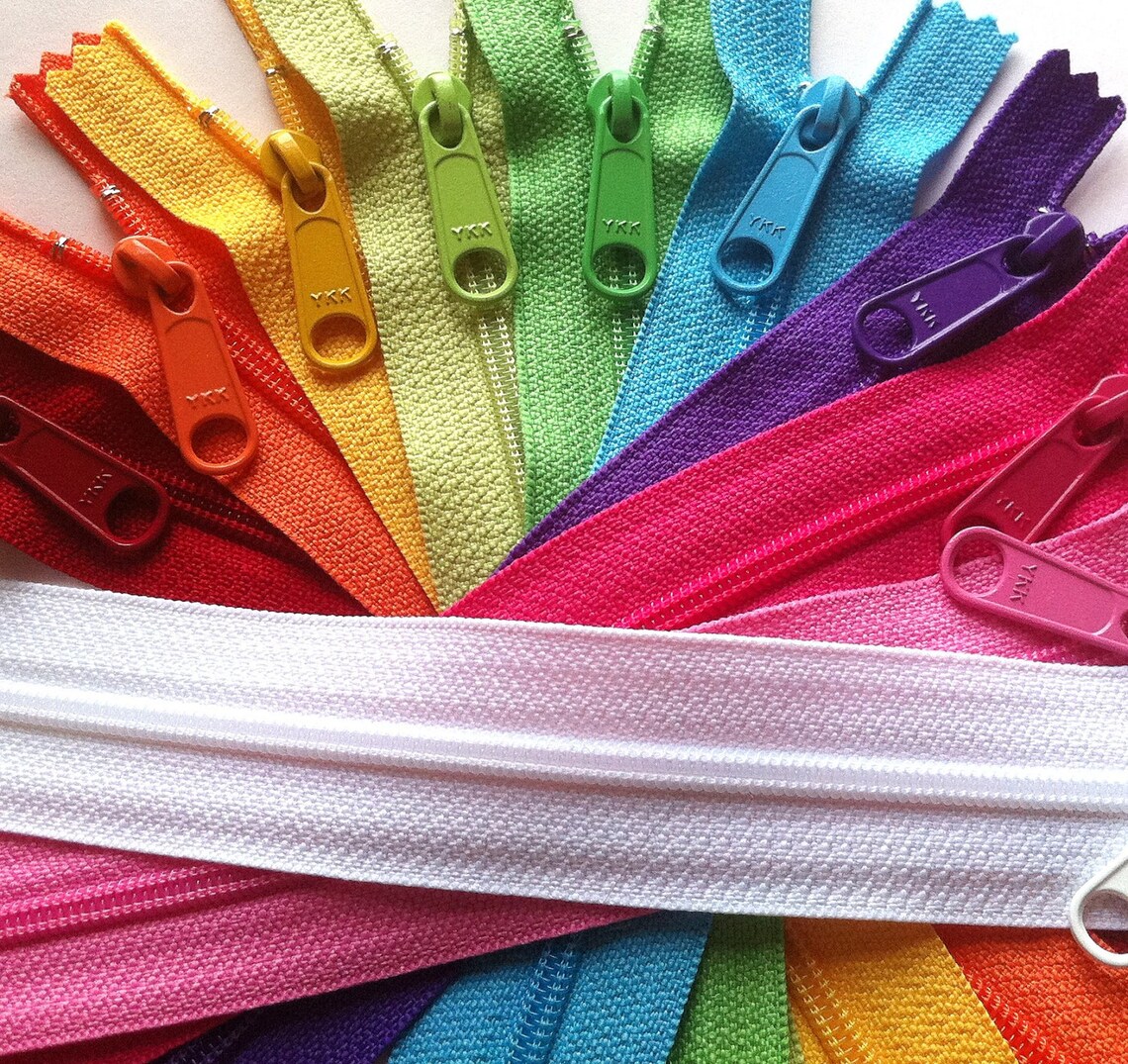 Zippers 4.5 Ykk Purse Zippers With a Long Handbag Pull 10 Etsy