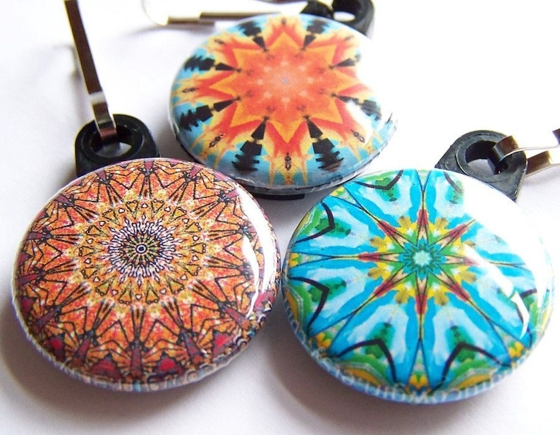 Wholesale 50 Kaleidoscope Zipper Pulls image 2