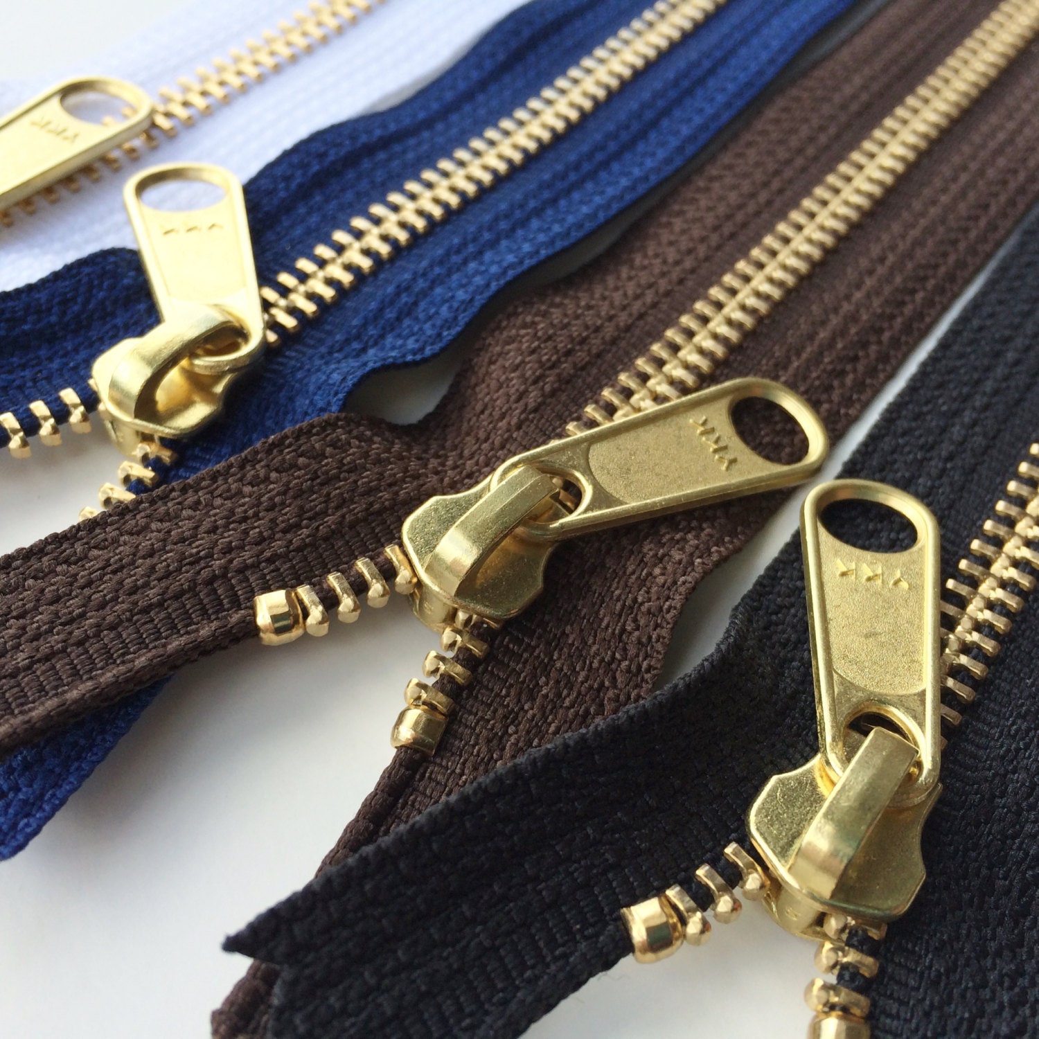 Metal ZippersBrass Teeth 14 Inch Heavy Duty Ykk Zippers with Etsy
