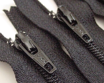 Wholesale 50  Black 5 Inch Zippers YKK Color 580