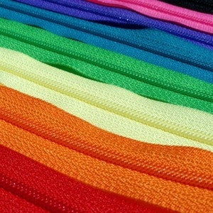 YKK ZIPPERS Your Choice of 25 YKK Brand 14 Inch Zippers-Mix and Match-Choose from 65 colors Quality zippers image 2