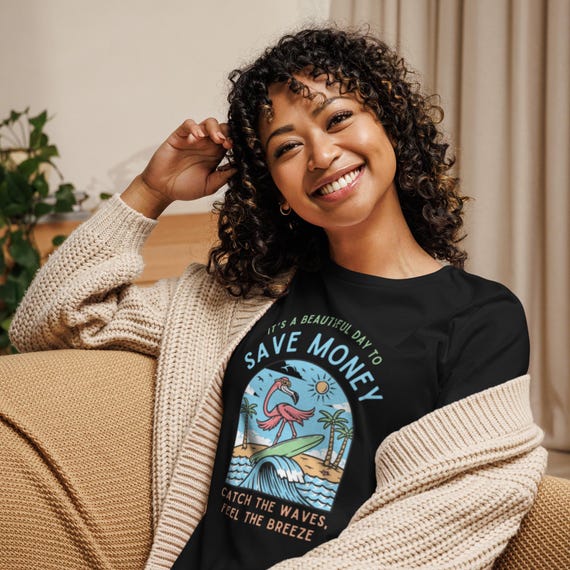 Camiseta para ahorrar dinero, regalo económico, camiseta para