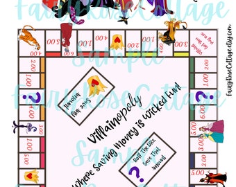 Saveopoly Game Board |  Saveopoly Savings Challenge Game | Money Saving Challenge | Villain Game