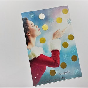 Christmas scratch Off Savings Challenge, Scratch and Save Up to 60 dollars, Scratch Off Card, Savings Challenge