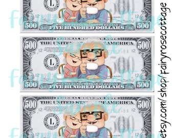 Cash Stuffing Placeholder Slips | 500 Dollar | Cash Budgeting | Savings Challenge | Sinking Funds