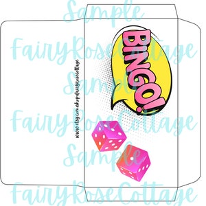 Cash Saving Envelope Challenge, Printable Envelope Only, For Bingo Game