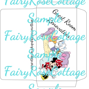 Cash Saving Envelope Challenge, Printable Envelope Only, For Guest Room Reno